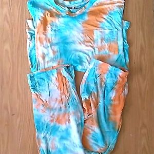NO LABELS- Tye Dye Pajama Set